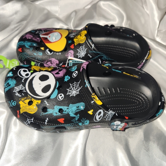 Crocs | The Nightmare Before Christmas | Jack & Sally Classic Clogs | Sz W11/M9 - Picture 3 of 13